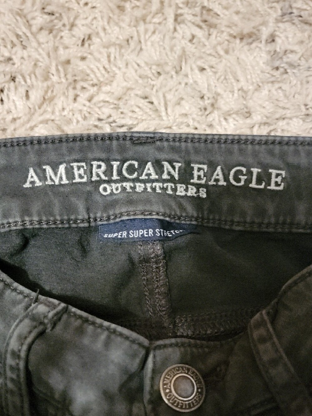 American Eagle Outfitters Black Super Stretch Pants - Picture 2 of 7